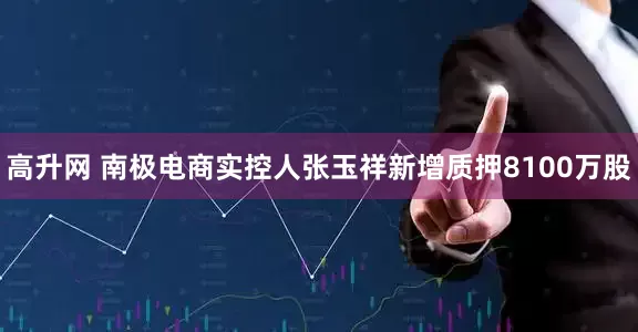 高升网 南极电商实控人张玉祥新增质押8100万股